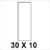 30 X 10