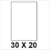30 X 20